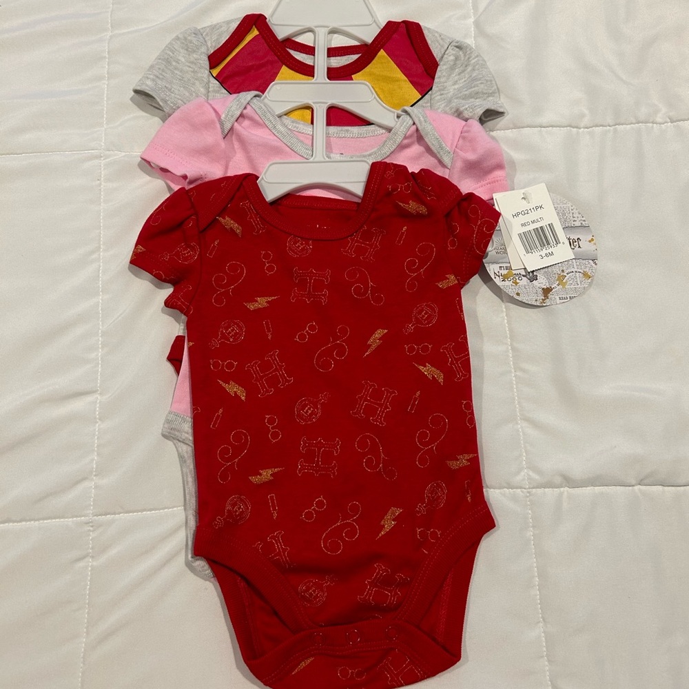 Harry Potter 3 piece onesie set